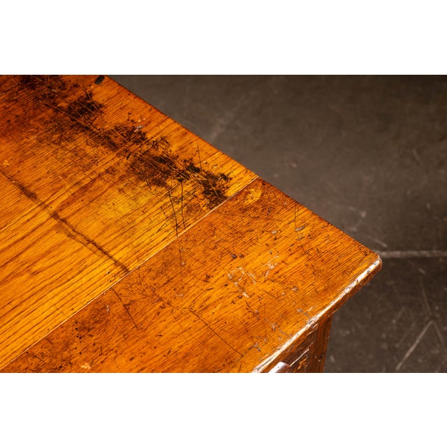 Early 20th Century Oak Flat File Cabinet With Side Storage For Sale - Image 13 of 15