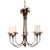 Late 20th Century 8-Light Brass Chandelier, Style of Tommi Parzinger For Sale