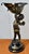 Metal Antique Gilt Bronze Cherub Figure Holding Shell Form Centerpiece Bowl For Sale - Image 7 of 18