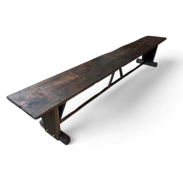 Made-to-Order Farmhouse Trestle Bench A bold yet refined bench in the rustic European farmhouse tradition. Made to order...