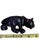 Exuding mid-century drama and sleek, atomic-era sophistication, this vintage ceramic prowling black panther is a...