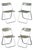 Giancarlo Piretti "Plia" Style Folding Chairs, 4 For Sale