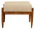 Edmund Homa Stool in Boucle, 1970s For Sale