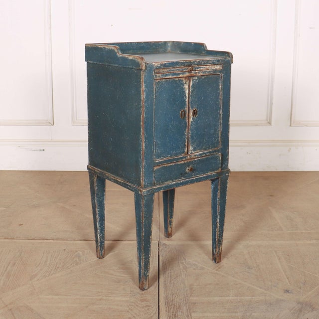 Swedish Painted Bedside Cabinet, 1890s For Sale - Image 6 of 6