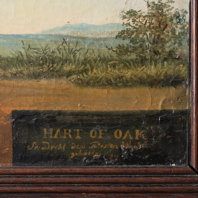 Late 19th Century Hart of Oak Horse Portrait Painting, C.1870 For Sale - Image 5 of 9