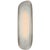 AERIN for Visual Comfort Signature Samos Tall Sculpted Sconce in Burnished Silver Leaf with Alabaster For Sale