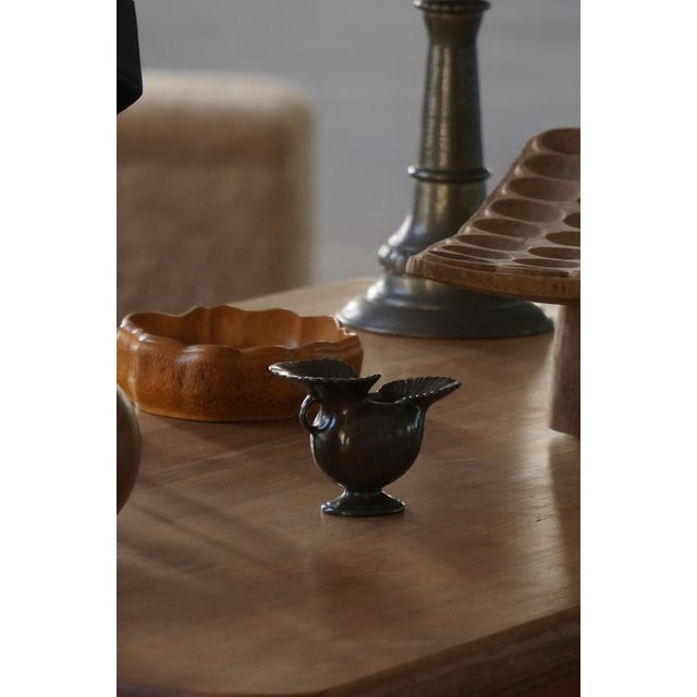 Art Deco Scandinavian Danish Model D‑118 Diskometal Vase from Just Andersen, 1930s For Sale - Image 9 of 16