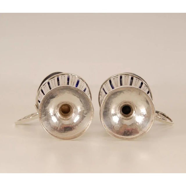 Early 19th Century Sterling Silver French 1st Empire Napoleonic Mustard Pots, Set of 2 For Sale - Image 9 of 14