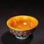 Asian Tibetan/Nepalese Style Handmade Amber Butter Bowl — Inlaid Turquoise, Coral & Filigree Metal For Sale - Image 3 of 9