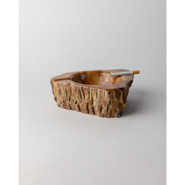 Large Handcrafted Alabaster Ashtray, Italy, 1960s For Sale - Image 3 of 13