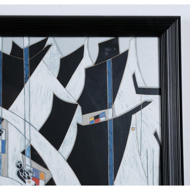 1987 Tiefeng Jiang "Young Girl of Suzhou" Artist Hand Signed & Numbered Limited Edition 151/293 Stairstep Framed Print For Sale In San Diego - Image 6 of 7