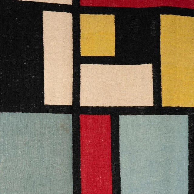 Contemporary Rug or Tapestry in the style of Piet Mondrian For Sale - Image 3 of 7