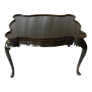 Late 20th Century Chinese Chippendale Hand Painted and Lacquered Coffee Table For Sale