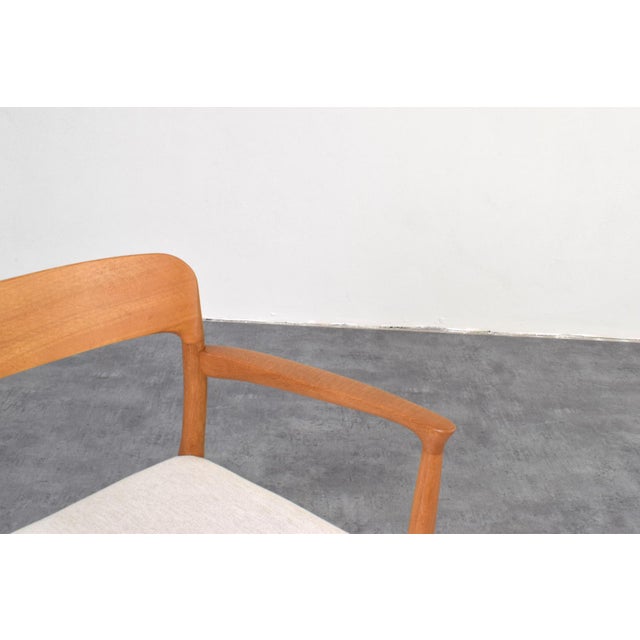 Mid-Century Modern Danish Model 56 Armchair by Niels O. Møller for J. L. Møllers, 1950s For Sale - Image 10 of 13