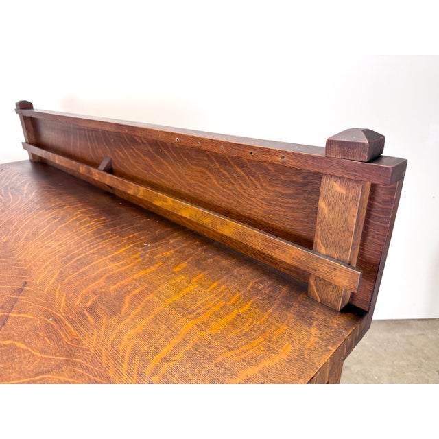 Stickley Style Arts & Crafts Mission Oak Buffet / Sideboard by Standard Table Co. For Sale - Image 10 of 12