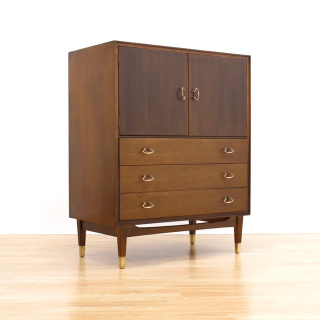 Wood 1960s Mid Century Dresser Cabinet by Wrighton Furniture For Sale - Image 7 of 12