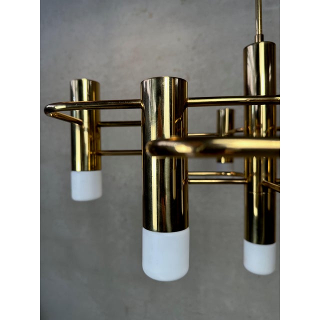 Hollywood Regency Vintage Boulanger Chandelier by Gaetano Sciolari for Boulanger, 1970s For Sale - Image 3 of 10