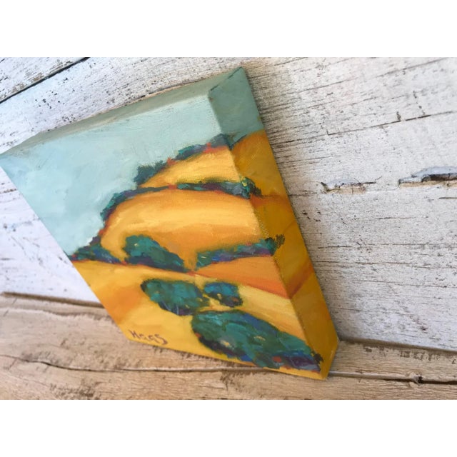 Mount Diablo Gold. Original Landscape Painting. Plein Air. 8 x 8 Museum Canvas. Medium: Oil Signed: Haas. Unframed on...