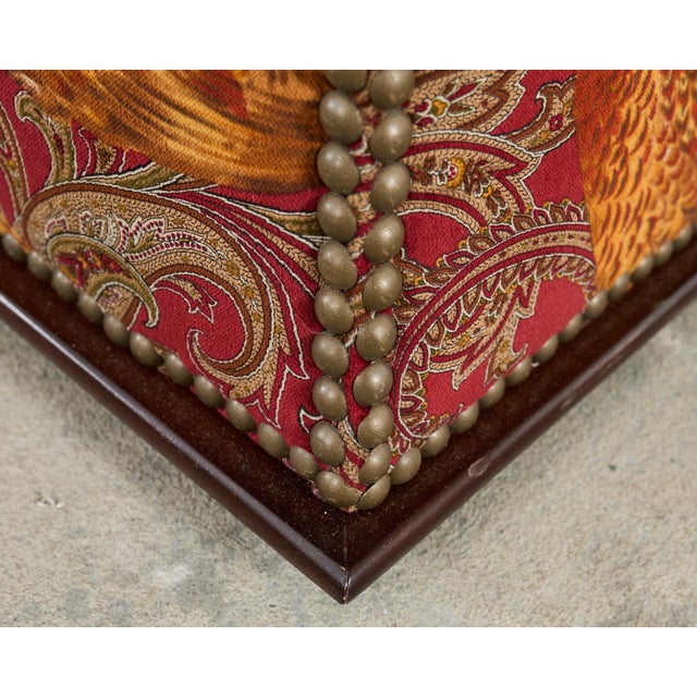 Ralph Lauren 'Florence' Storage Ottoman in Buckthorn Paisley Fabric For Sale - Image 17 of 18