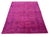 Ariana Overdye 3'11" X 5'9" Hand-Knotted Luxury Rug – Magenta For Sale - Image 4 of 10