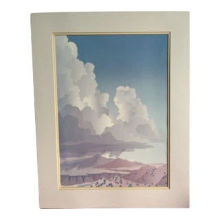 Doug West “Tetilla Peak" Fine Art Serigraph 1980 Southwest Santa Fe Signed 18/90 For Sale