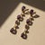 Not Yet Made - Made To Order Amethyst & Pearl Drop Multi-Shape Earrings, Silver, Gold, Pair For Sale - Image 5 of 7