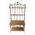 1980s Wicker and Iron Bar Etegere For Sale