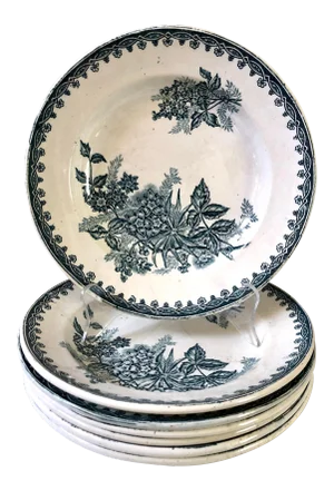 Saint Amandinoise French Bowls, Set of 7
