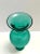 Teal Polished Hand-Blown Murano Glass Vase by Vetrarti, 1990s For Sale - Image 6 of 11