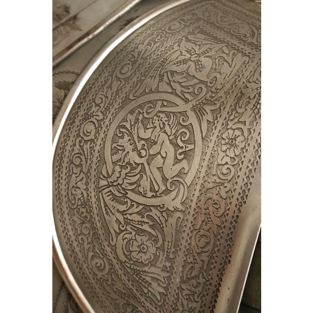 Marto Toledo Spanish Engraved Full Suit of Armor with Sword For Sale - Image 17 of 18