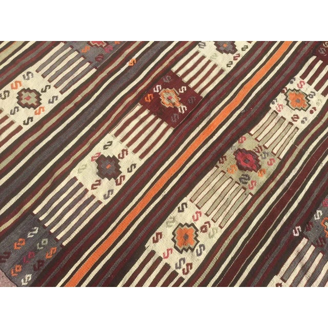 Nomadic Kilim Rug - 58" X 93" For Sale - Image 4 of 11