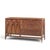 Broyhill Brasilia Broyhill Brasilia Mid Century Walnut and Brass Offset Credenza and Hutch For Sale - Image 4 of 13