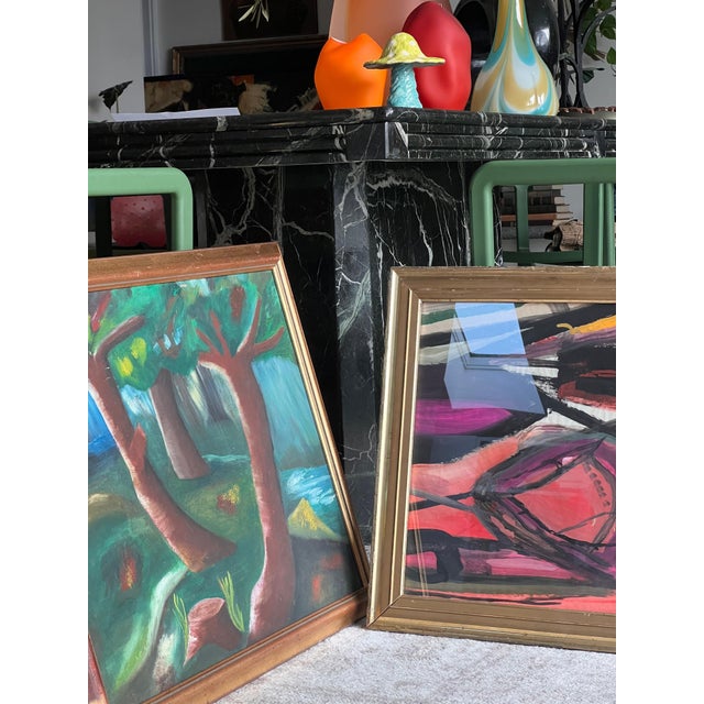 An Abstract Expressionist Painting By Bernard Segal, Mid 20Th Century For Sale In Los Angeles - Image 6 of 12