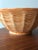Vintage Portuguese Ceramic Basket Weave Serving Bowl For Sale - Image 4 of 7