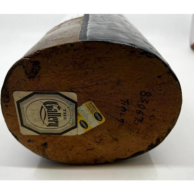 1950s Aldo Londi Vase for Bitossi Raymor Geometric Design Mondrian For Sale - Image 12 of 12