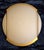 Vintage Italian Flat Ceiling Lamp with Brass-Colored Metal Bracket and White Glass Shade, 1990s For Sale - Image 4 of 8