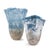 Glass Baltic Ruffled Vase- Large For Sale - Image 7 of 10