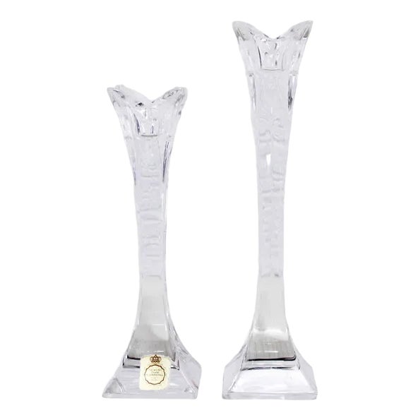 Candlesticks in Crystal from Nachtmann, 1970, Set of 2 For Sale