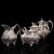 English Circa 1900s Antique English Hand-Chased Silverplate Tea Service - 4 Pieces For Sale - Image 3 of 13
