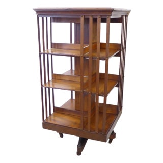 Vintage Revolving Bookcase For Sale