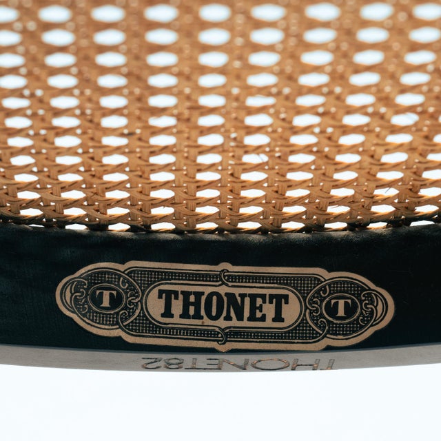 Set of Bentwood Webbing Chairs 214F 210R Chairs by Michael Thonet for Gebrüder Thonet Vienna Gmbh For Sale - Image 5 of 18