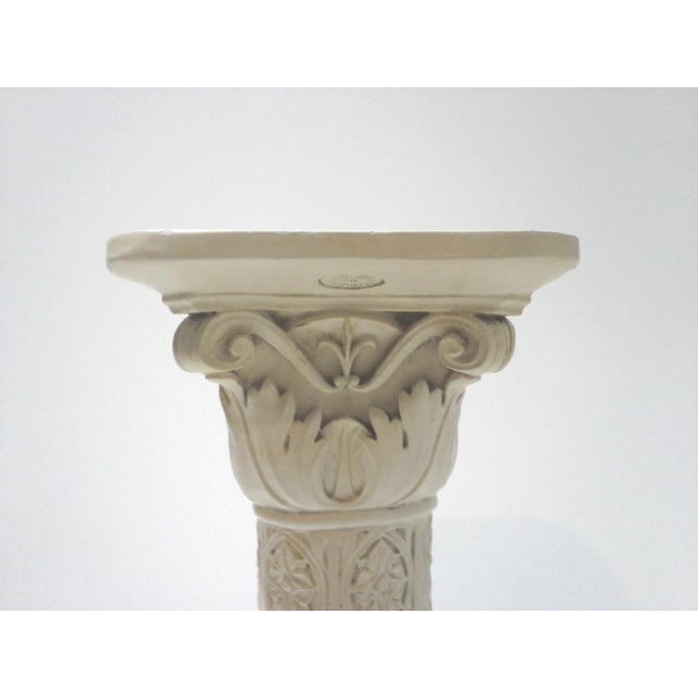 Neoclassical Vintage Acanthus Leaf Pedestal Stand For Sale - Image 3 of 6