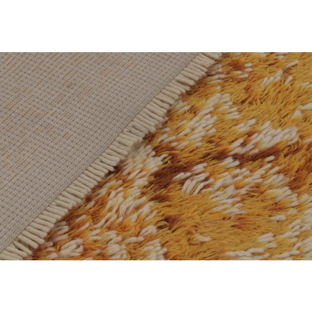 Beige Vintage Swedish Rya Rug, Natural Beige With Sun-Drenched Abstract - Rug & Kilim For Sale - Image 8 of 8