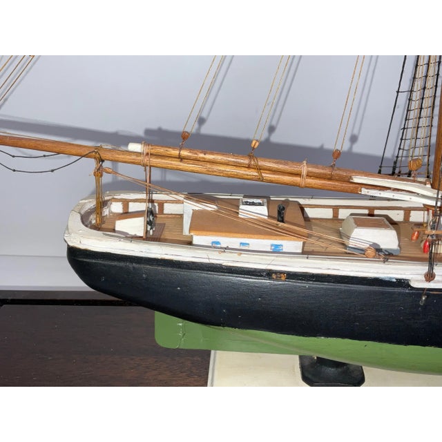 Model of a Sharpshooter Style Fishing Schooner For Sale - Image 4 of 12