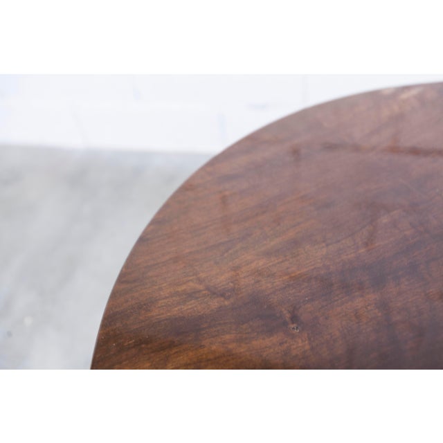 Tripod Coffee Table in Varnished Mahogany, 1960s For Sale - Image 6 of 17