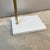 White Mid-Century Ward White Lacquered and Brass Pharmacy Adjustable Floor Lamp For Sale - Image 8 of 13