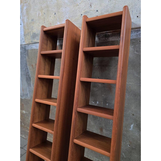 1980s Danish CD Storage Rack in Teak, 1980s For Sale - Image 5 of 12
