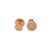 An authentic Bvlgari Bvlgari Classic 18ct rose gold earrings pair, crafted in rich 18ct rose gold and set with pavé round...