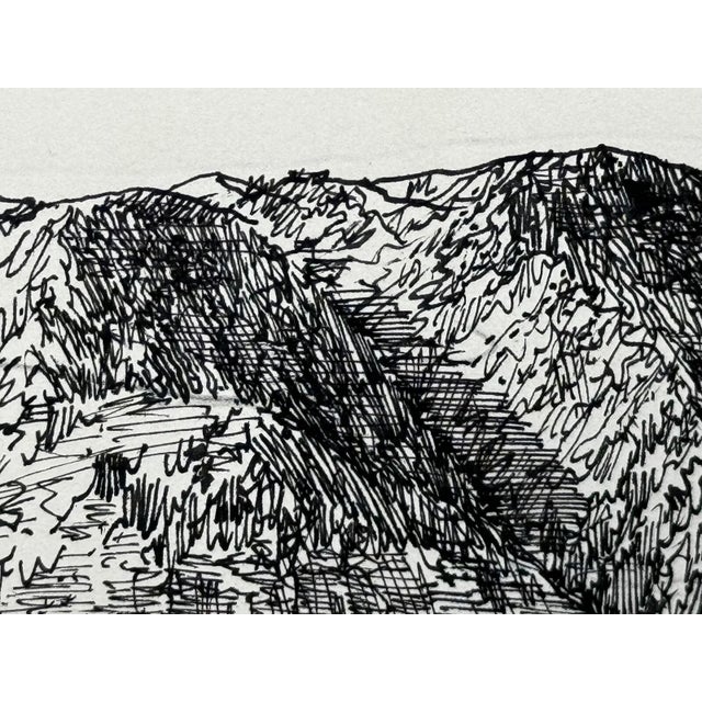 Landscape Low Fell, From Lanthwaite Hill – Original Pen and Ink Drawing | Lake District, Cumbria | Signed by Alfred Wainwright For Sale - Image 13 of 18