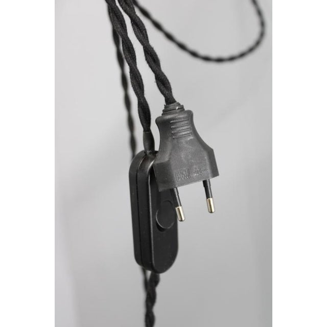 Mid-Century Adjustable Wooden Wall Light with Rattan Shade, 1970s For Sale - Image 9 of 13